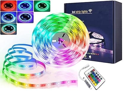 Desidiya® 5 Meter 300 Led 5050 Premium RGB Led Strip with Free Adapter/Connector/Driver for Diwali Home Decoration, False Ceiling with 2A Adapter,16 Multicolour (RGB Led Strip Pack of 1)